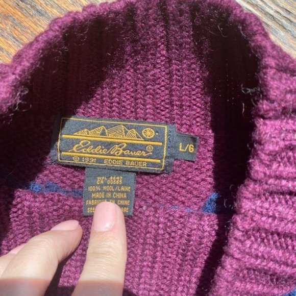 Eddie Bauer Color Block sweater - Picture 2 of 2